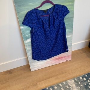 Blue Lace Jcrew Top